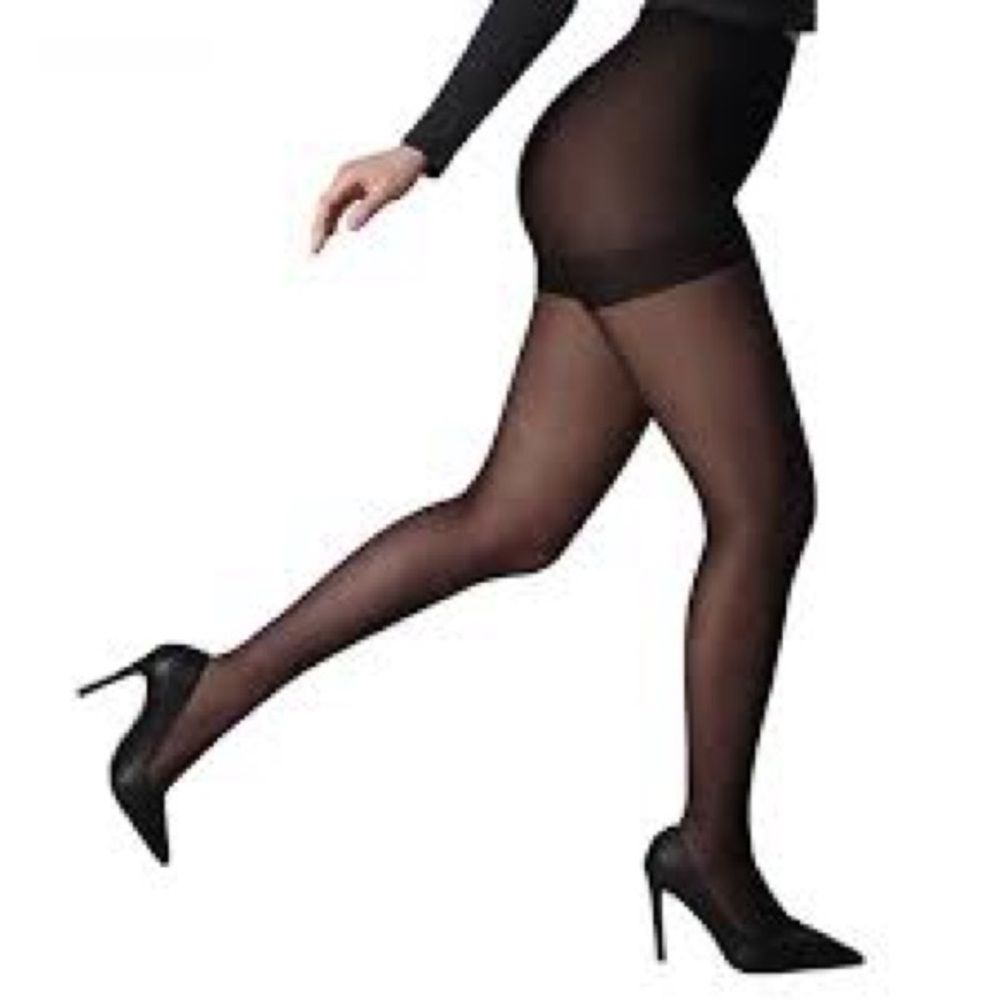 Silks black run-resistant pantyhose nylons 5 pack